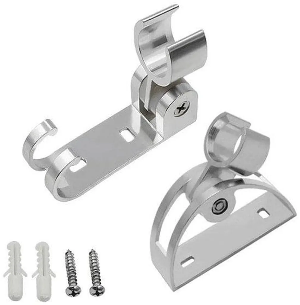 Curseur de douche universel pour barre de 22-25mm en finition chrome