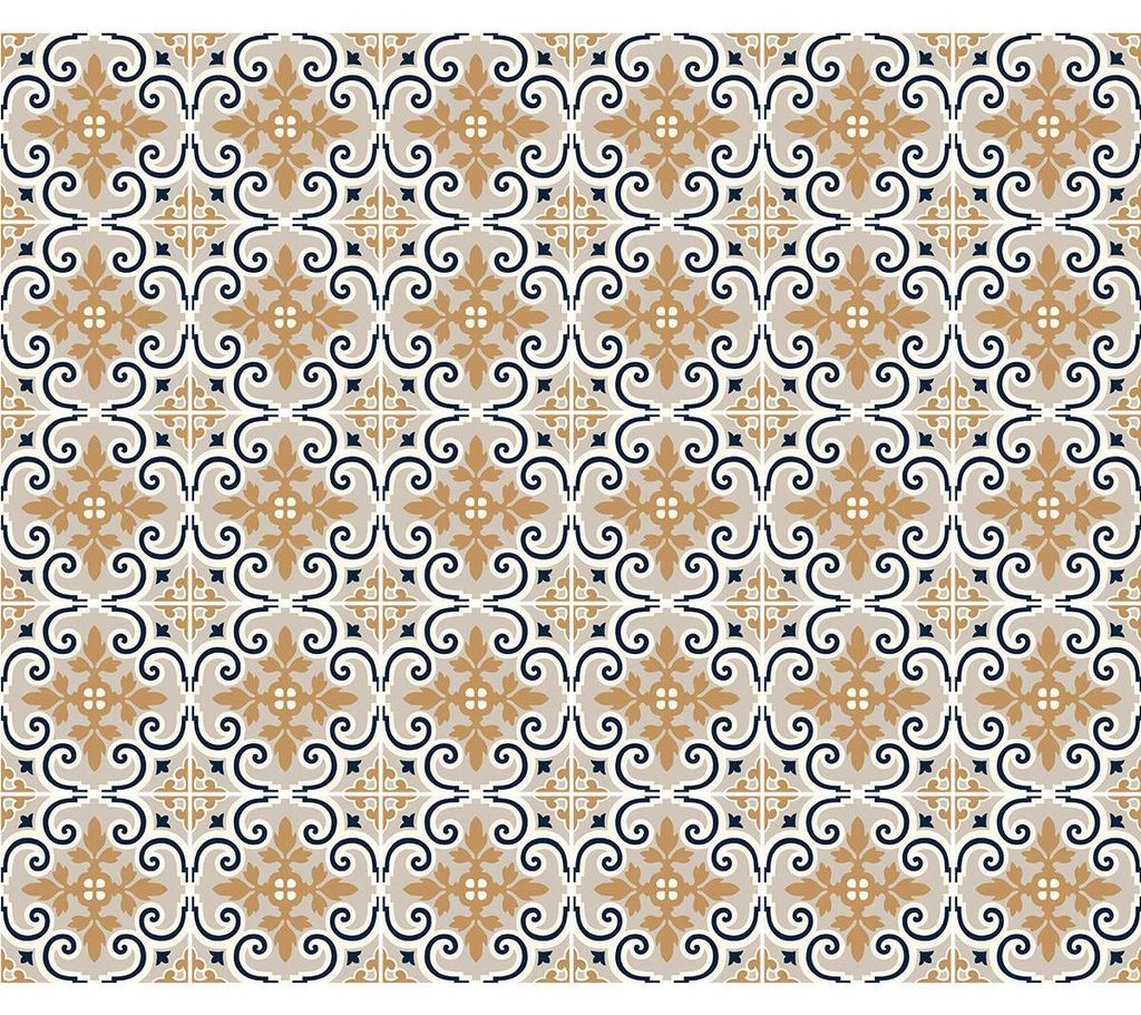 Selbstklebende Fliesenaufkleber für Küche und Bad – 30 Almeda Azulejos Zementfliesenaufkleber – 30 Aufkleber 20 x 20 cm