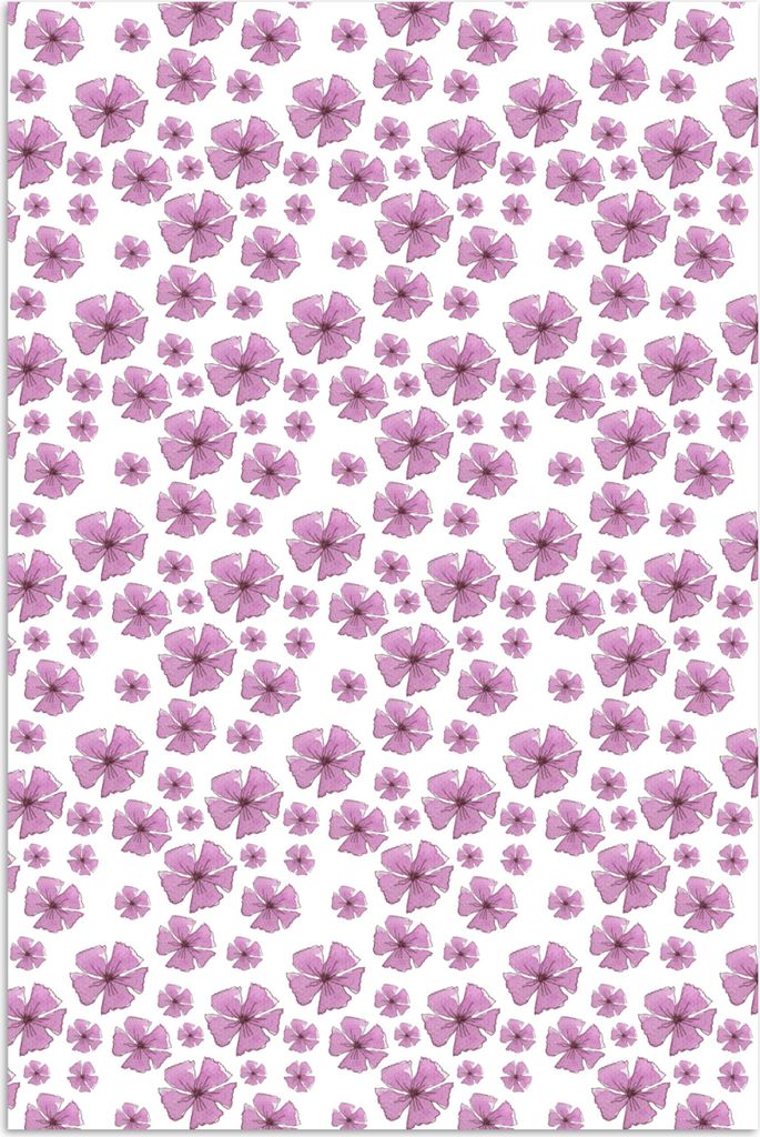 MuchoWow Poster Blumen - Sakura - Rosa 80x120 cm - Papierdruck