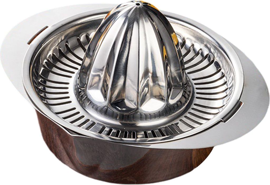 Manuelle Saftpresse, Zitronen-/Orangenpresse, tragbare Handpresse, Zitruspresse aus Edelstahl für die Küche zu Hause