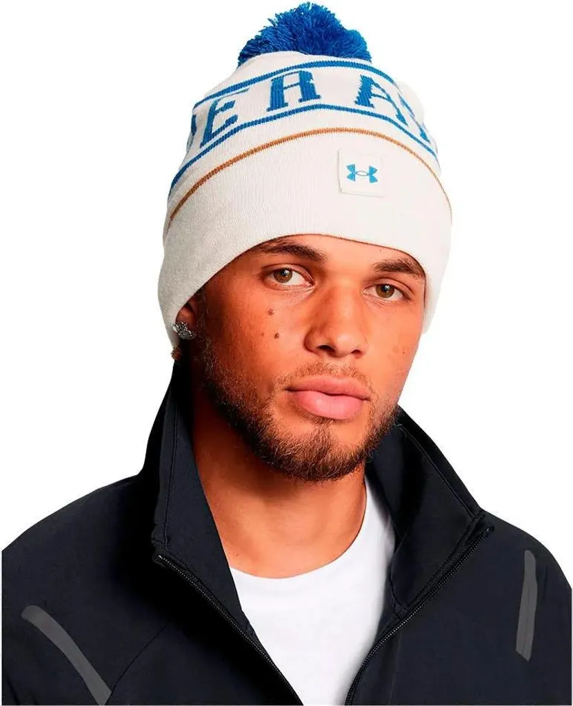 Idea Regalo: Berretto Under Armour M Halftime Pom Beanie Bianco Uomo