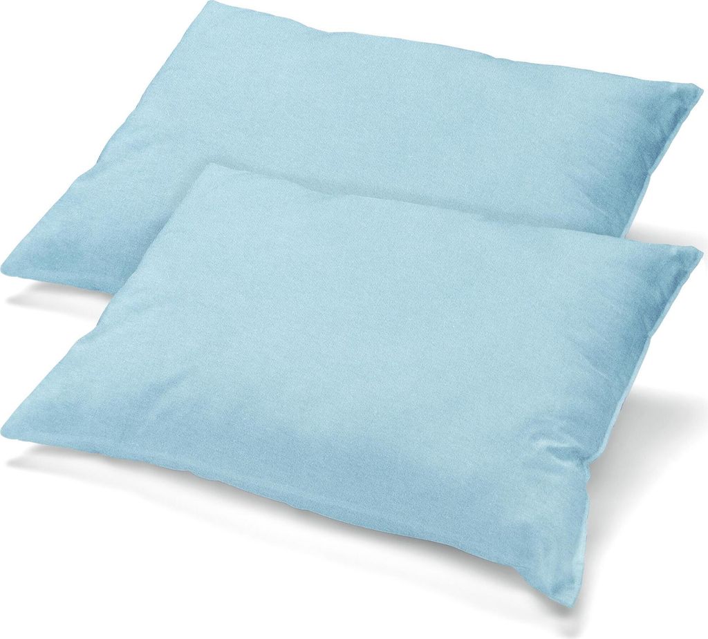Doppelpack Active Bezug 40x80 aquablau Baumwolle Jersey Reißverschluss