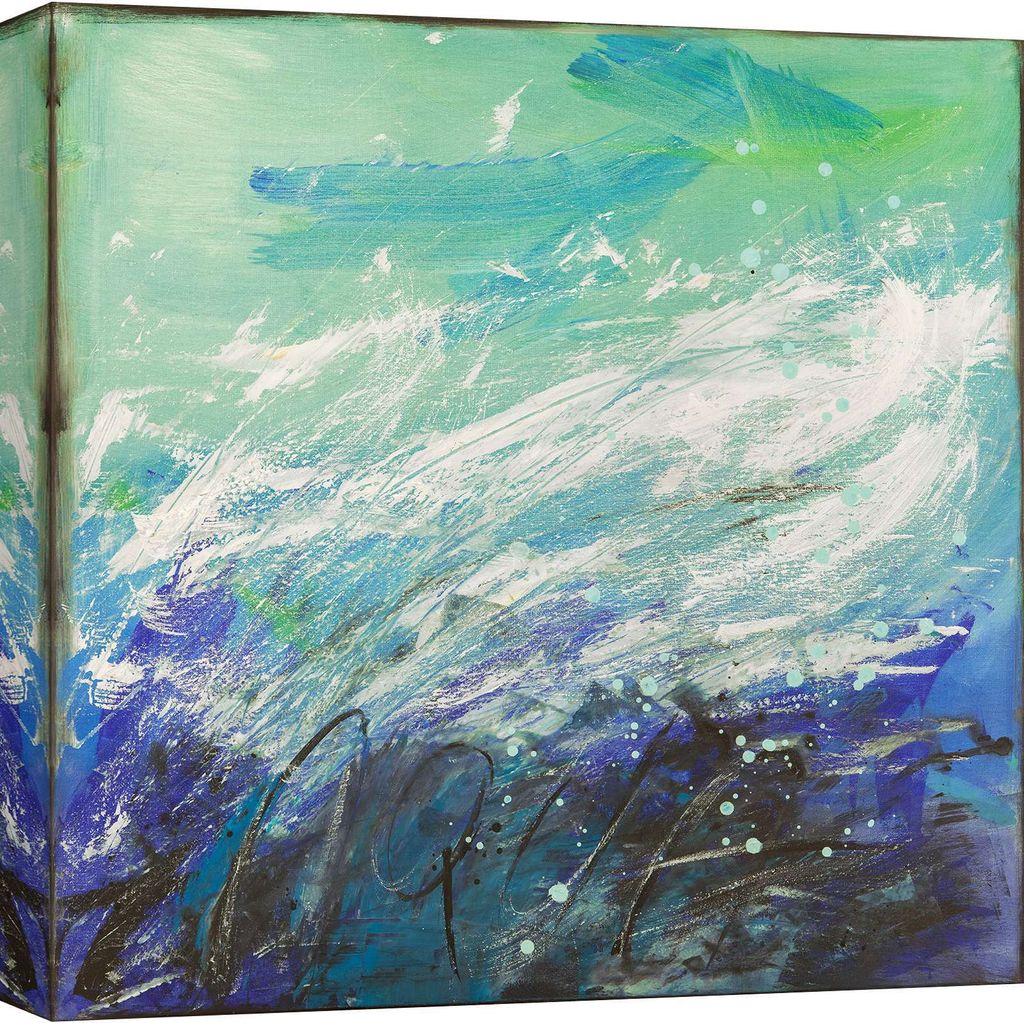 Abstrakter Leinwandbild - H. Romero – Wasser - 50X50 cm