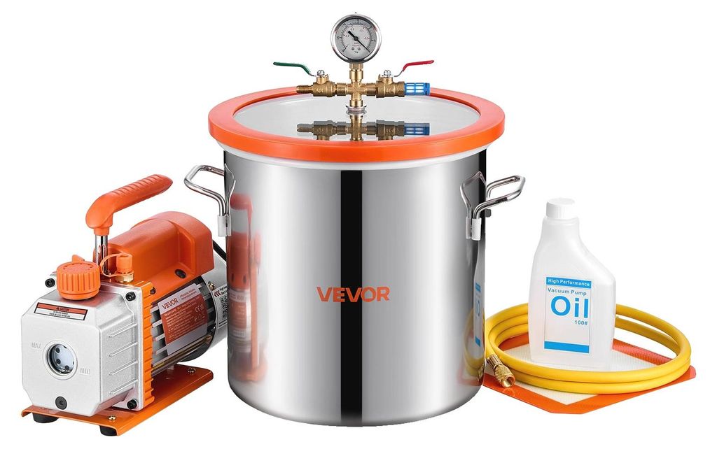 VEVOR vacuümpomp met een vacuümkamer van 11,4 liter, 3,5 Productafbeelding 