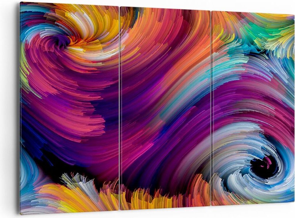 Bild auf Leinwand - Leinwandbild - Abstraktion modern - 165x110cm - Wand Bild - Wanddeko - Leinwanddruck - Bilder - Kunstdruck - Wanddekoration - L...
