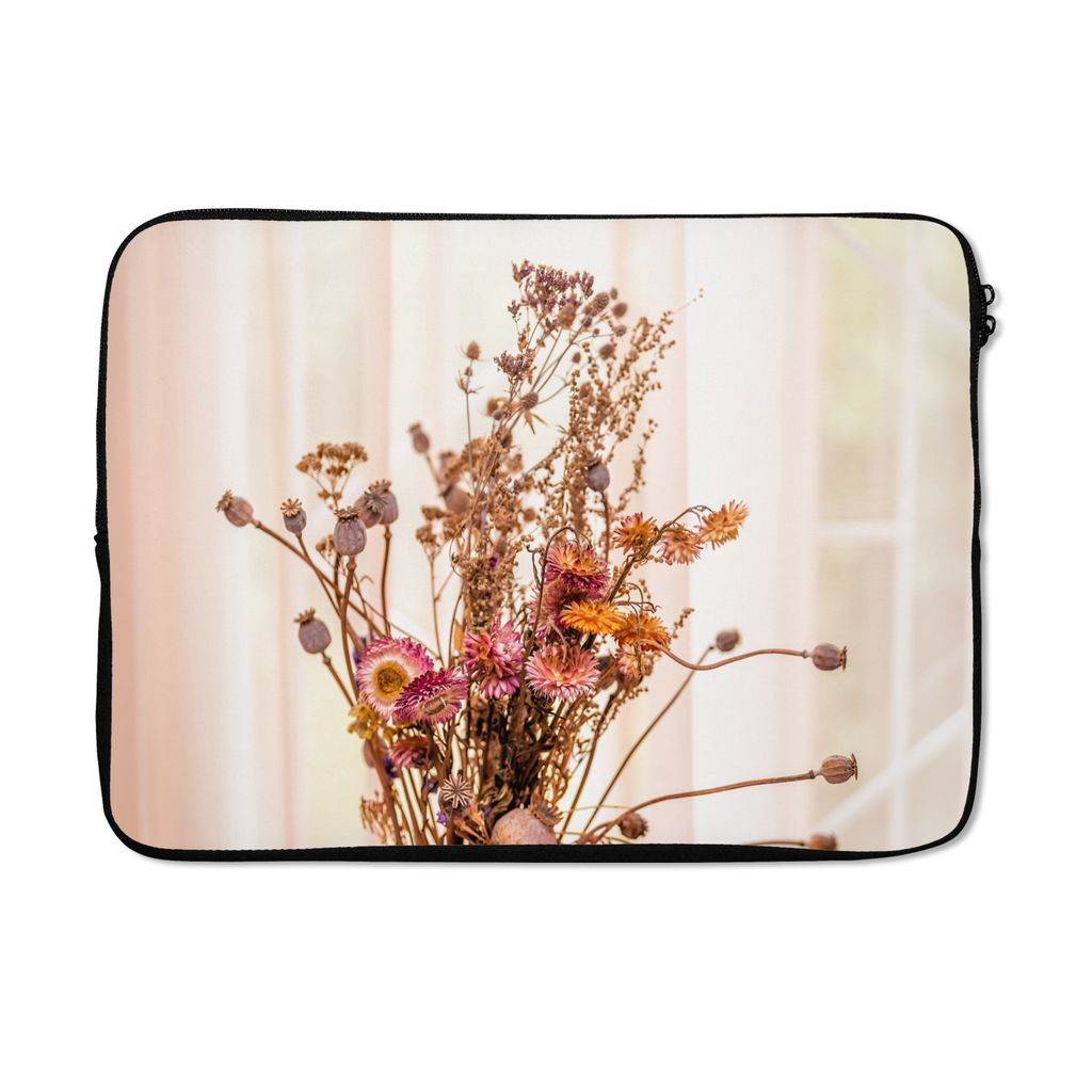 MuchoWow Laptop Hülle 14 ZollGetrocknete Blumen - Stillleben - Farben Laptoptasche - Laptoptasche - Stoßsicher - Schutzhaube