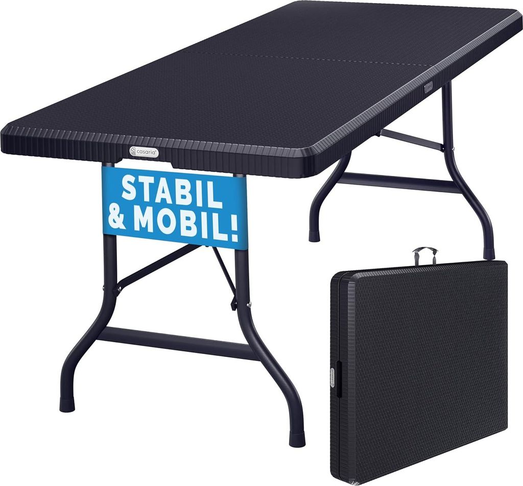 Buffettafel inklapbaar - Inklapbare tafel - 180x75cm - Vouwtafel - Campingtafel - Partytafel - Must have!