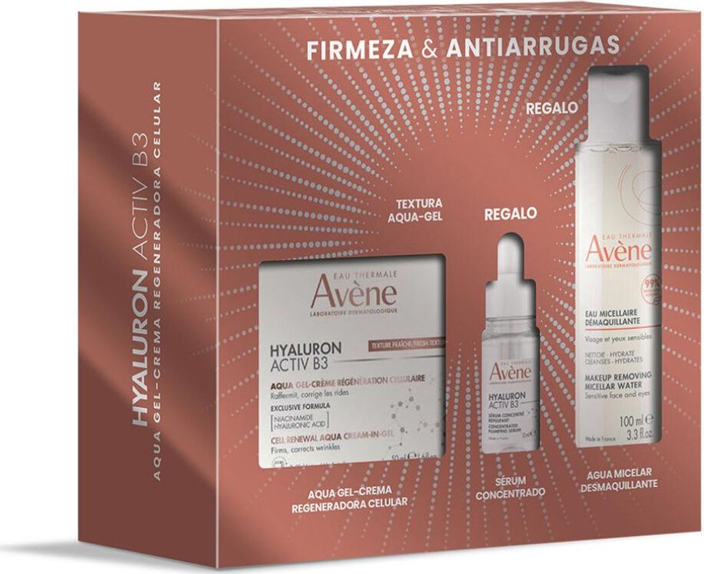 HYALURON ACTIV B3 AQUA GEL - CREME+ MIZELLENWASSER+ SERUM-SET 3-tlg