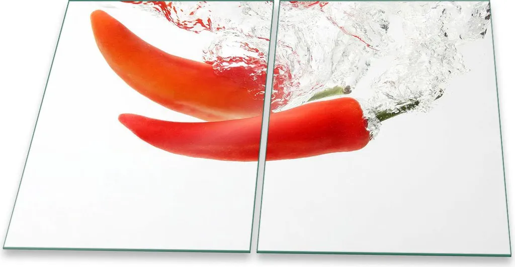 Copri Fornelli Induzione Vetro Rosso 2x40x52 Protezione Alzatina