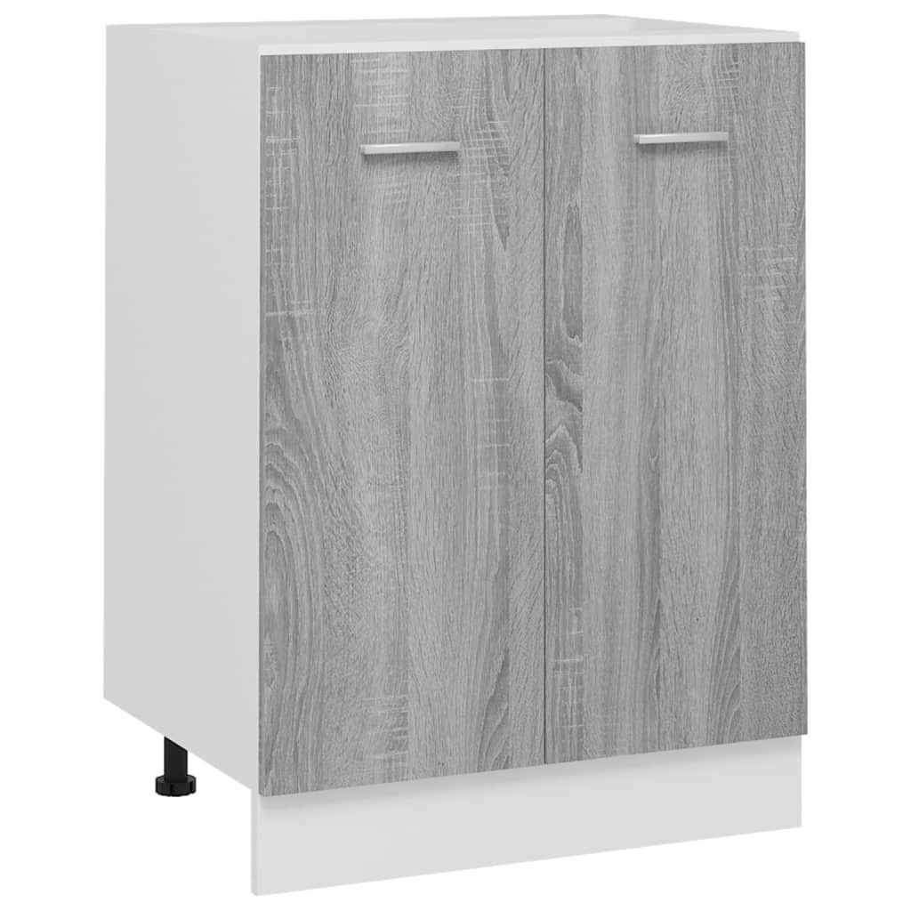 vidaXL Armoire basse Lyon Gris Sonoma 60x46x81,5 cm Image du produit 