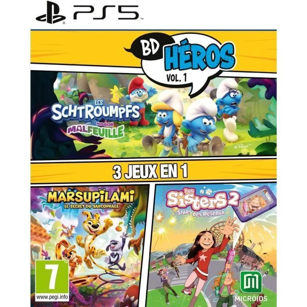Retrouvez vos Héros d'Enfance avec Microids BD Heros Vol.1 sur Console PS5
