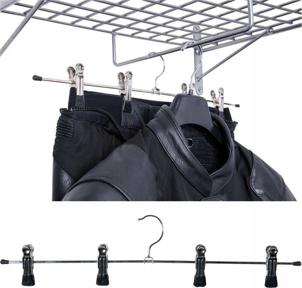 Kleiderbügel für Motorradhosen 4 starke Clips für einen Motorradfahrer