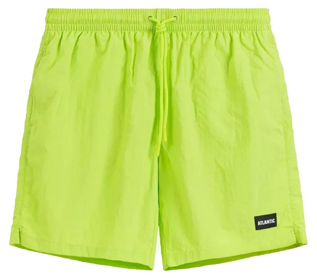 Atlantic Badeshorts KMB-225 Gelb/Grün, Strandstil, 100% Nylon, XL