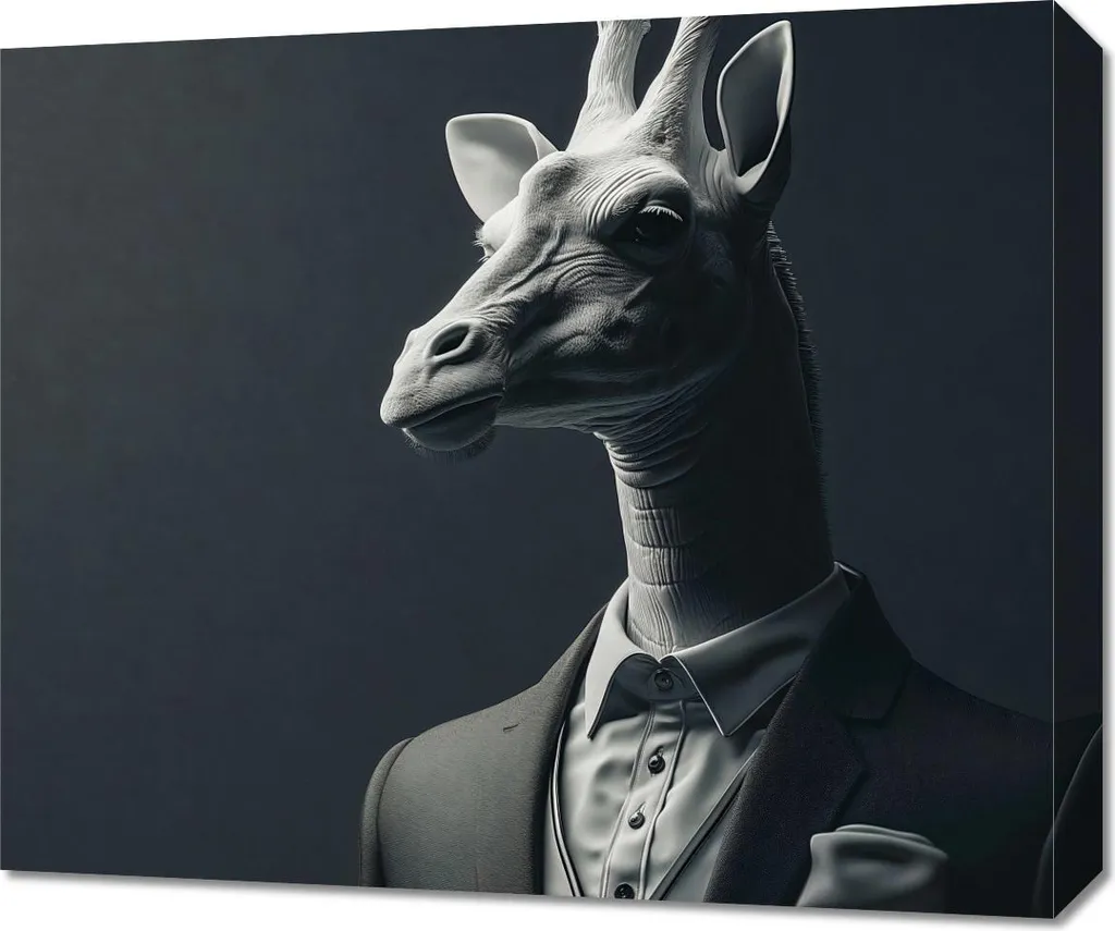 Image Girafe 60 x 50 cm : Transformez vos Murs Blancs en Savane Chic