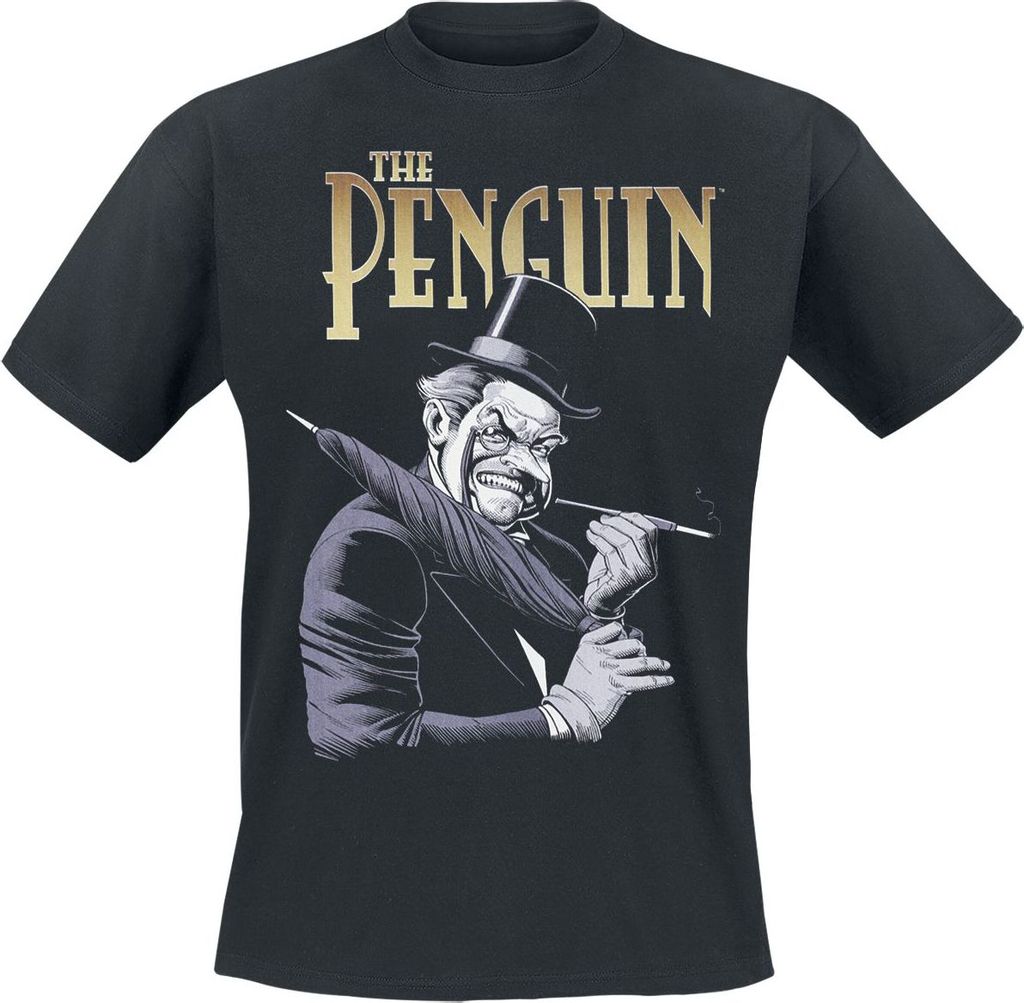 Batman T-Shirt Herren The Penguin schwarz M