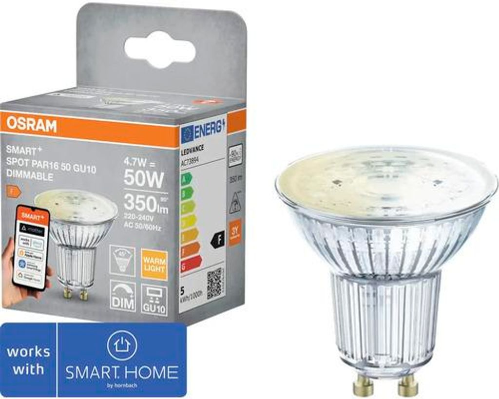 Osram Smart+ Reflektorlampe dimmbar PAR16 GU10/4,7W(50W) Produktbild 