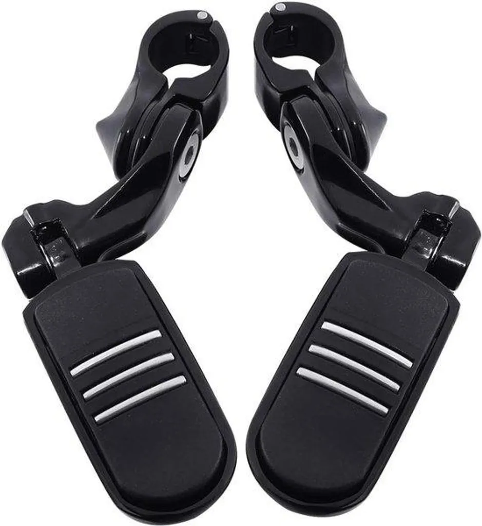 Repose-pieds rembourrés 32mm noirs pour Harley Touring - Design ergonomique