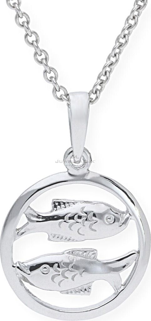 JuwelmaLux Anhänger 925/000 Sterling Silber Sternzeichen Fische JL10-02-0728