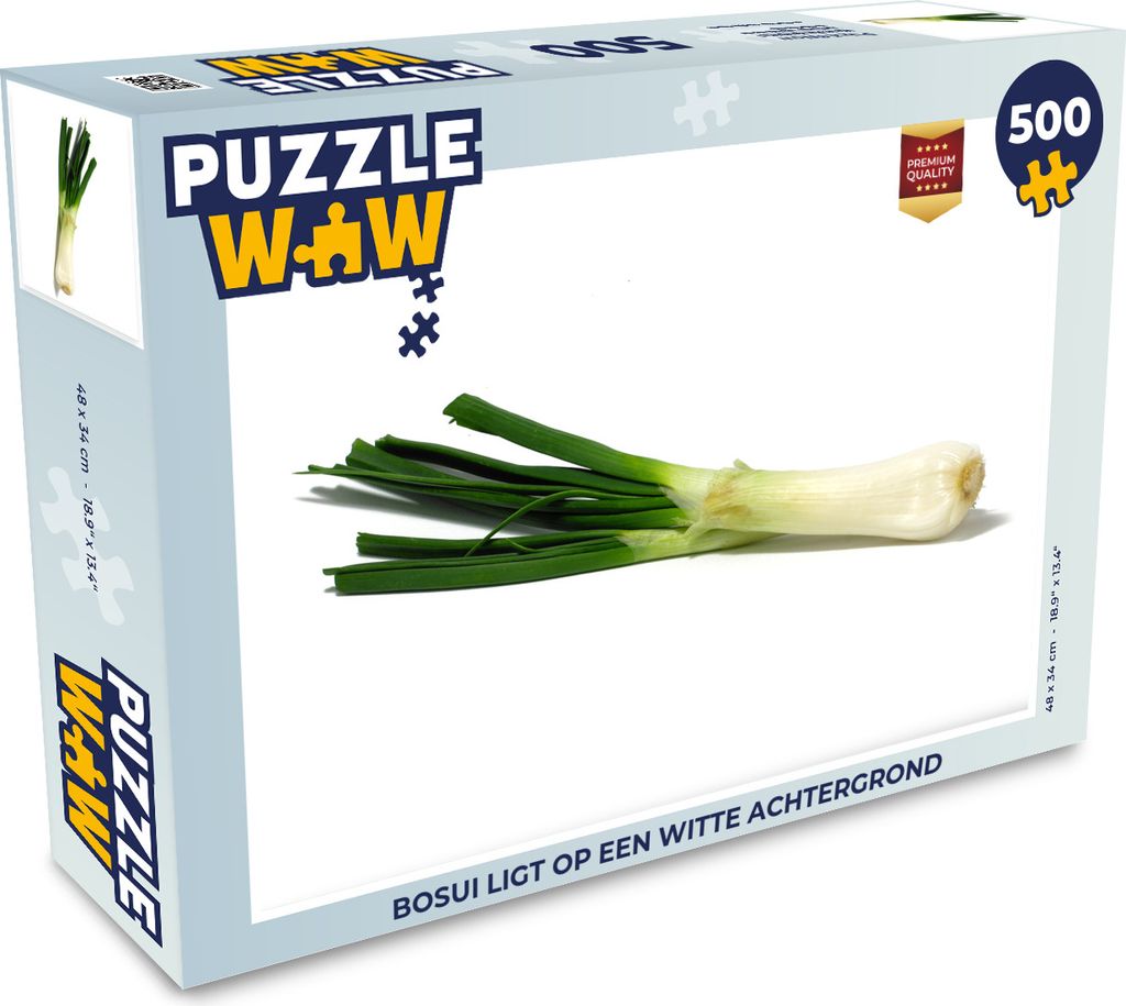 MuchoWow Puzzle 500 Teile Holzzwiebel auf weißem Hintergrund - 500 Teile - Kinder - Selberbauen - Puzzlespiele