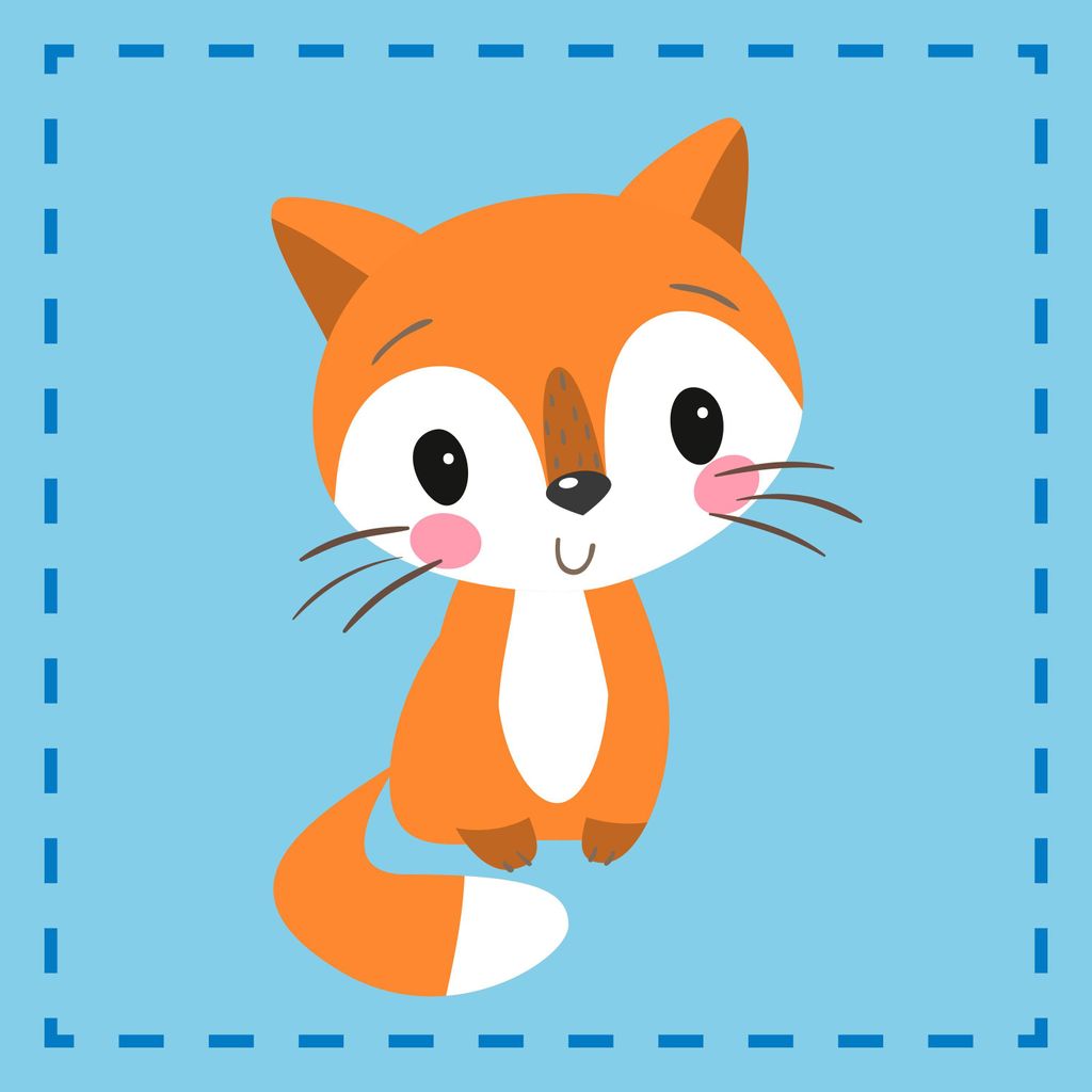Baby Kinder Handtuch Seiftuch - Fuchs - 100% Baumwolle - Produktbild 