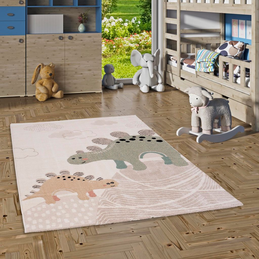 Kinder Teppich Happy Kids Dino Stegosaurus, Größe:160x230 Produktbild 