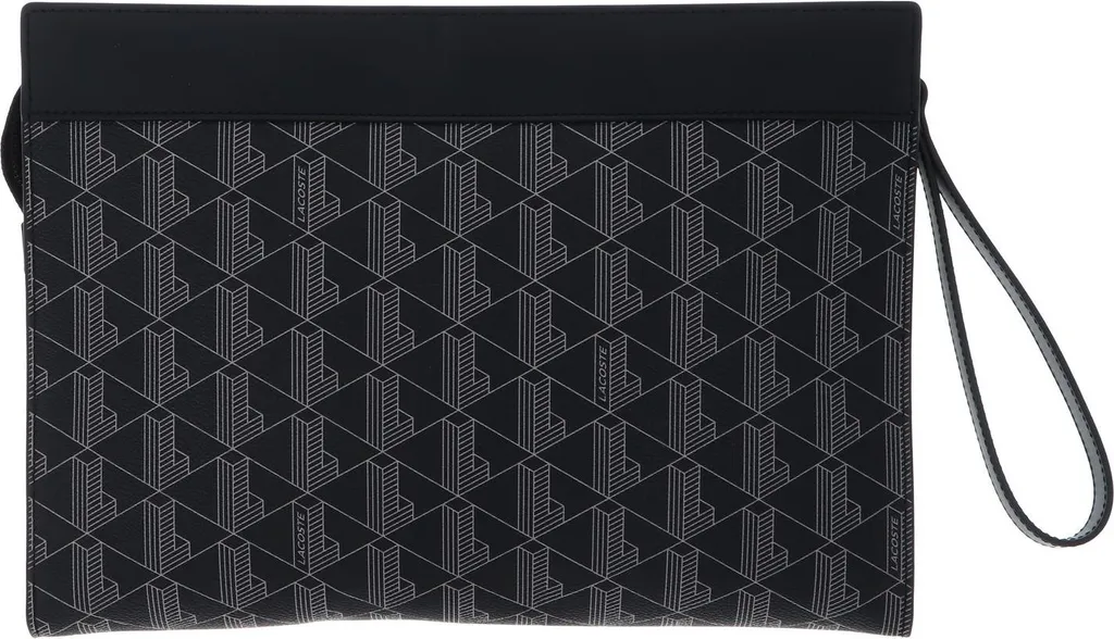 Lacoste The Blend Computer Pouch Monogram Noir Gris - Housse PC Portative - 3