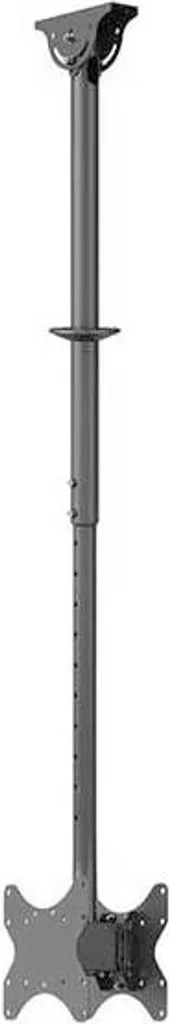 Support TV Sol sans perçage 2 Écrans 23-43 pouces Hauteur 156cm Noir - 8
