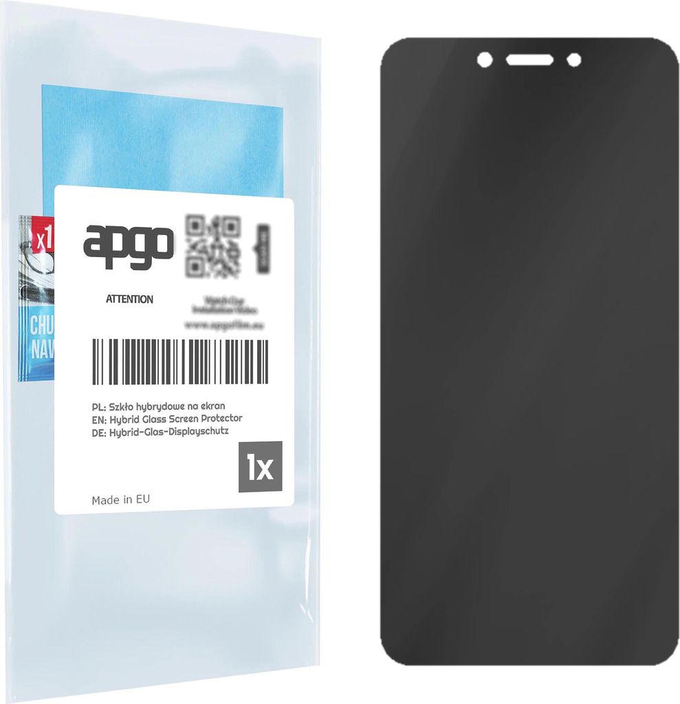 apgo Displayschutzglas Anti-Spähen Schutzglas für Xiaomi Redmi 4 (4X) - Blickschutzglas Bildschirmschutz, 7H Hybrid Schutzglas mit Keramikbeschic...