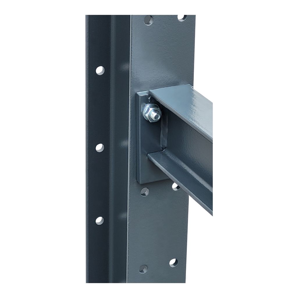STIER Kragarmregal schraubbar doppelseitig 4 Felder mit 5 Ebenen 5120x3150x800mm