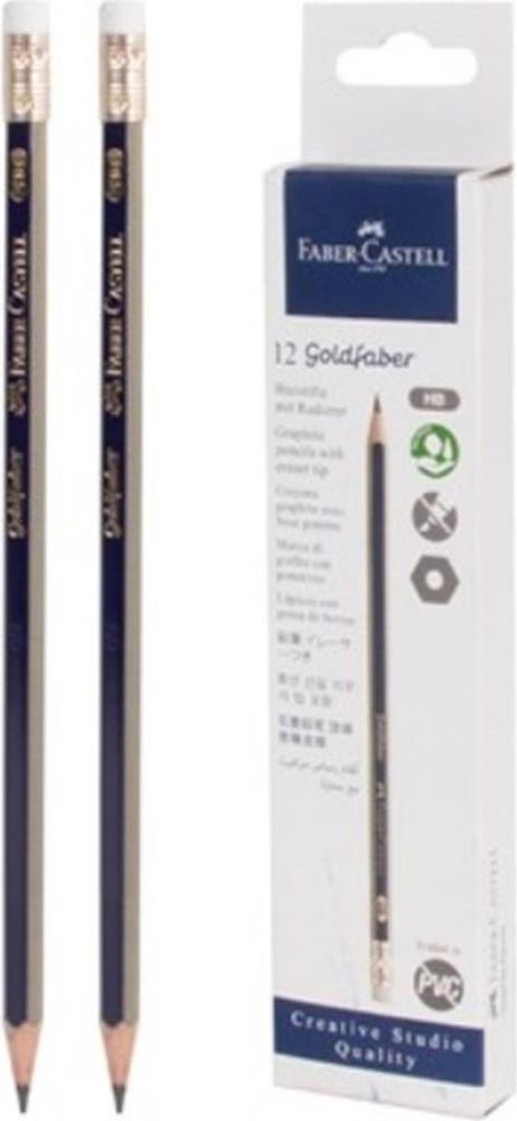 Ceruzka Faber Castell Goldfaber 1222 s gumou 12ks