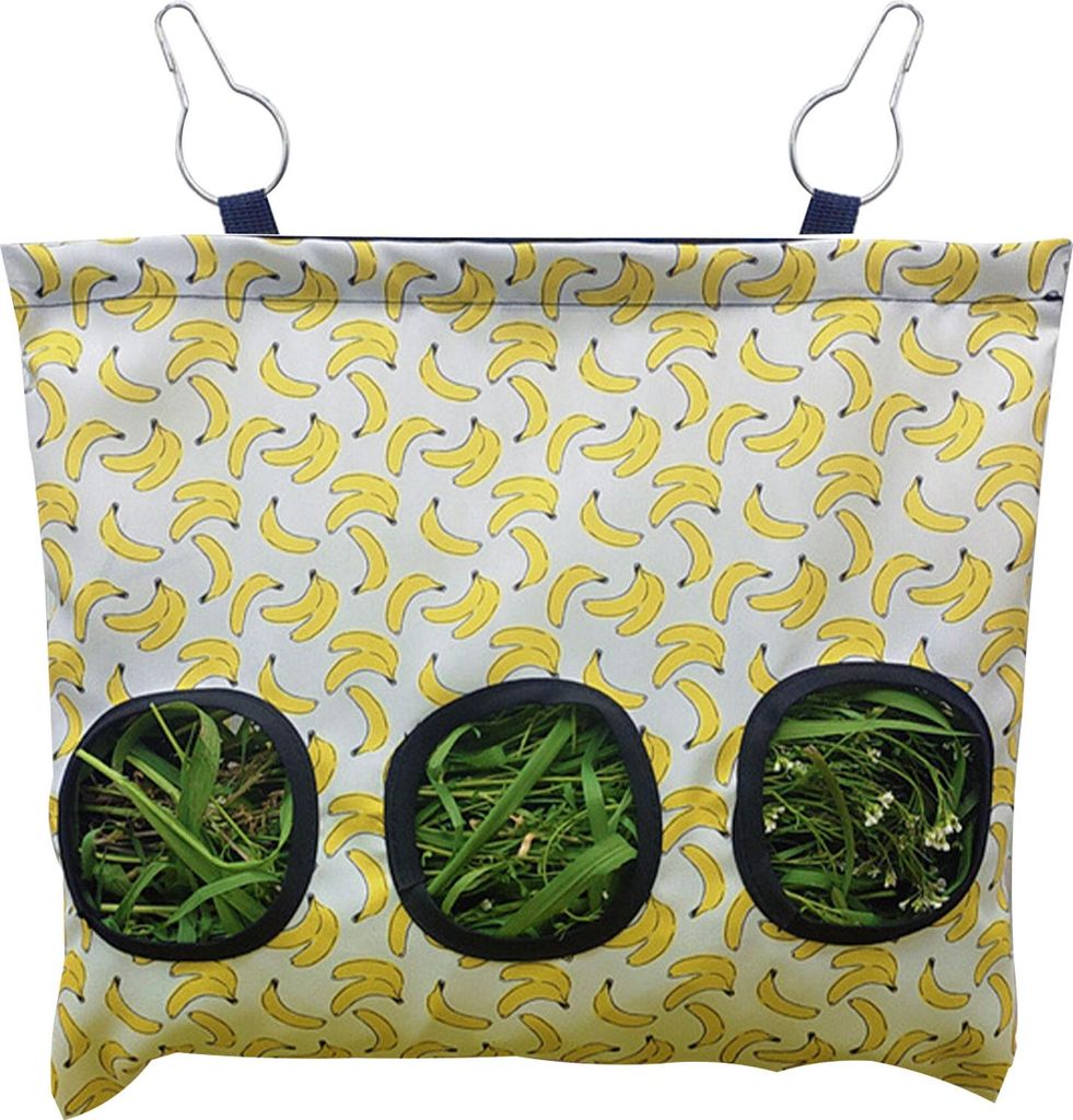 Heu-Futterbeutel, großes Fassungsvermögen, Oxford-Tuchspender, zum Aufhängen, für Kaninchen, Meerschweinchen, L