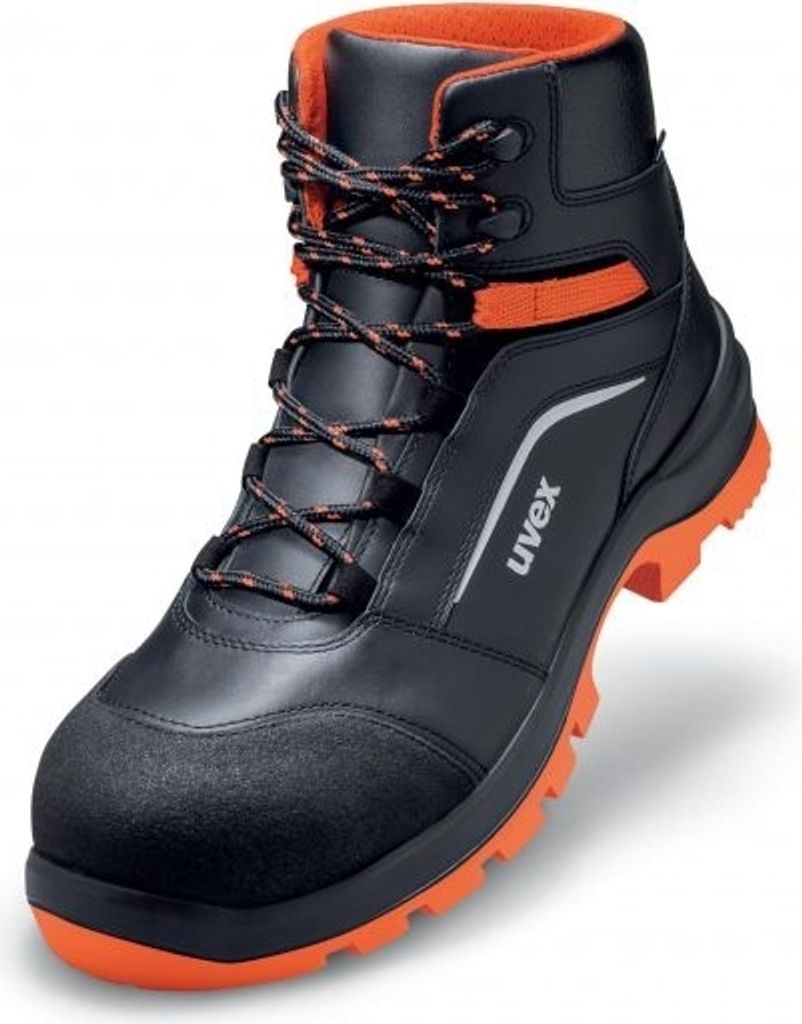 uvex 2 xenova Stiefel S3 schwarz, rot Weite 12 Gr. 42