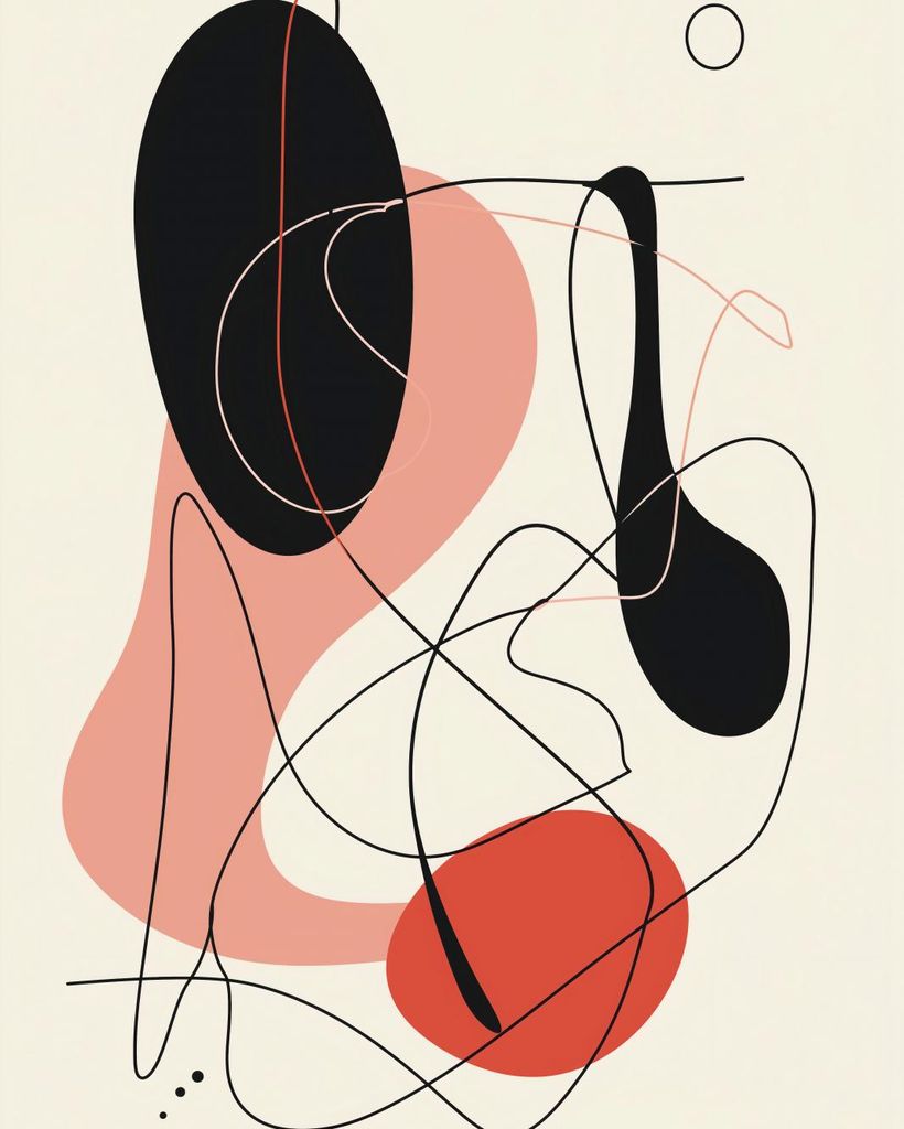 Plakat 40x50cm Vibrationen der Abstraktion