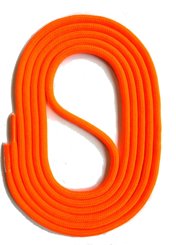 SNORS Schnürsenkel rund - NEONORANGE - 3mm - 90cm Produktbild 