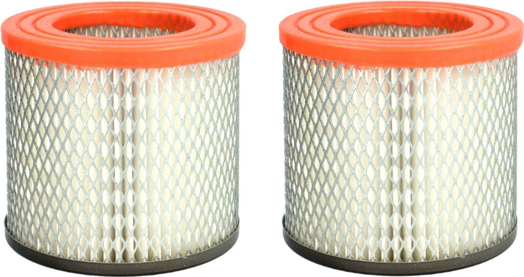 2x Trade-Shop Feinstaubfilter / Patronenfilter / Rundfilter / Faltenfilter kompatibel mit Güde GA18L AS 18-201-05 - 58580 Akku Aschesauger