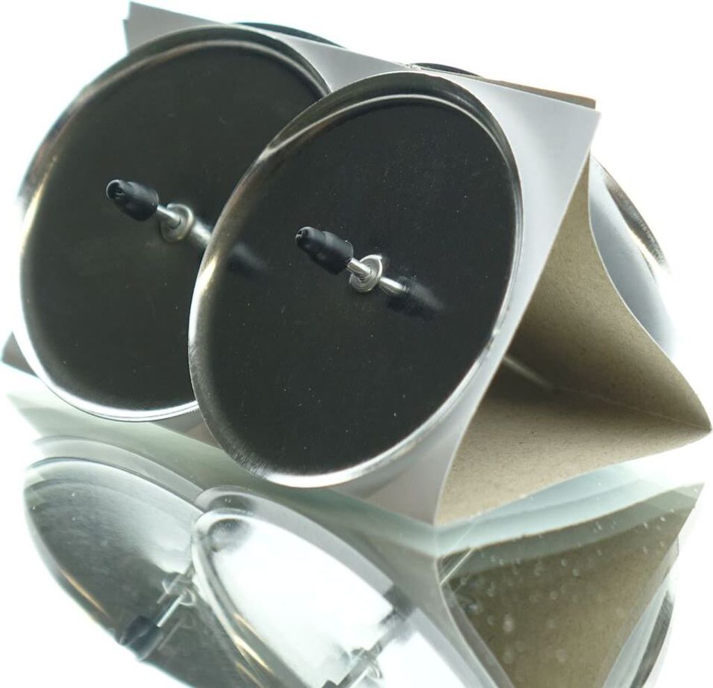 Adventskranzkerzenhalter Silberfarben Ø 6 cm aus Metall - Produktbild 