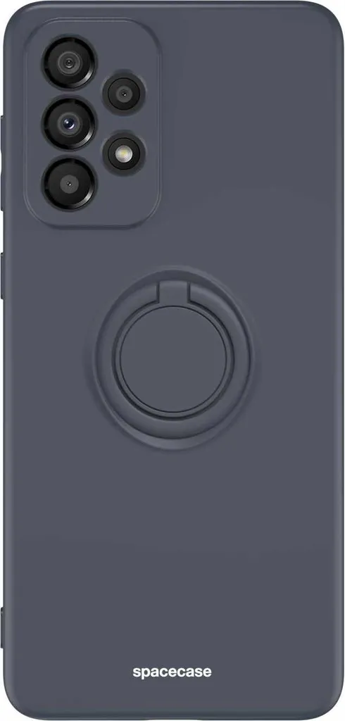 Custodia Premium Silicone SPACECASE Samsung A33 5G - Nero Opaco - 7