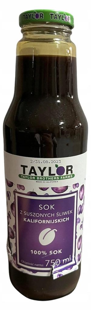 Kalifornská švestková šťáva 100% 750 ml Taylor Brothers Obrázek produktu 