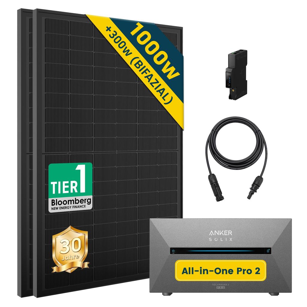 Balkonkraftwerk mit Speicher Anker Solix Solarbank 2 E1600 Produktbild 