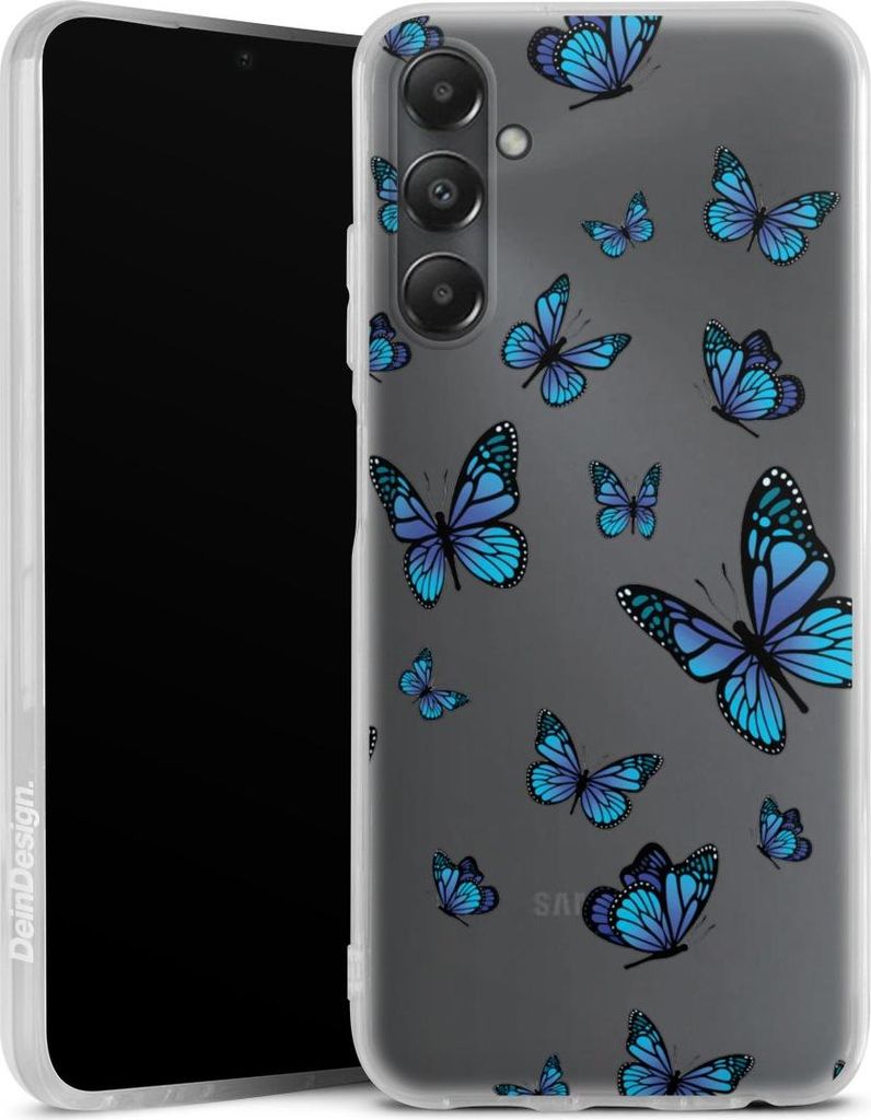 DeinDesign Handyhülle für Samsung Galaxy A05s Silikon Hülle Case Smartphone Schutzhülle Muster Schmetterling transparent