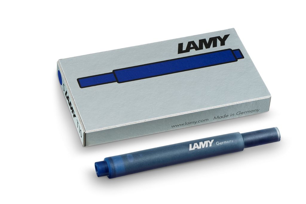 LAMY Tintenpatrone T10 Farbe Blau Schwarz x 5 Päckchen