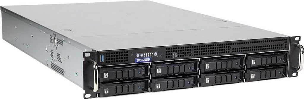 bluechip SERVERline R32318r 2HE Rack, Intel Xeon 6315P Prozessor / bis zu 5.20 GHz, Intel C242, 32 GB DDR5, 2 x 480 GB SSD, TPM-Modul, 2 x RJ...