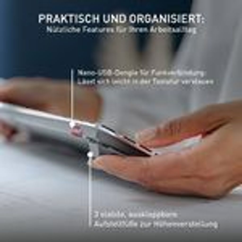 CHERRY KW X ULP Tastatur kabellos schwarz Produktbild 14