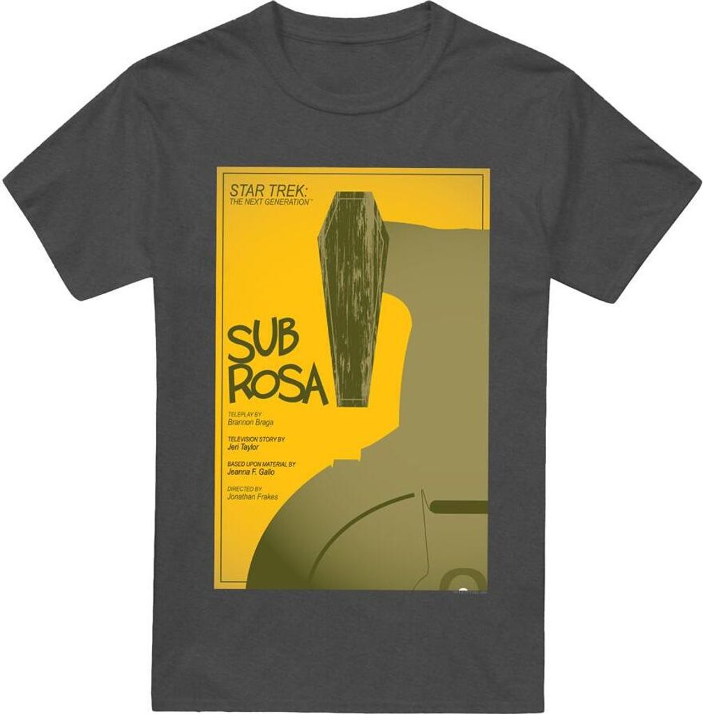 Star Trek - "The Next Generation Season 7 Episode 14" T-Shirt für Herren/Damen Uni TV17946 (S) (Holzkohle)