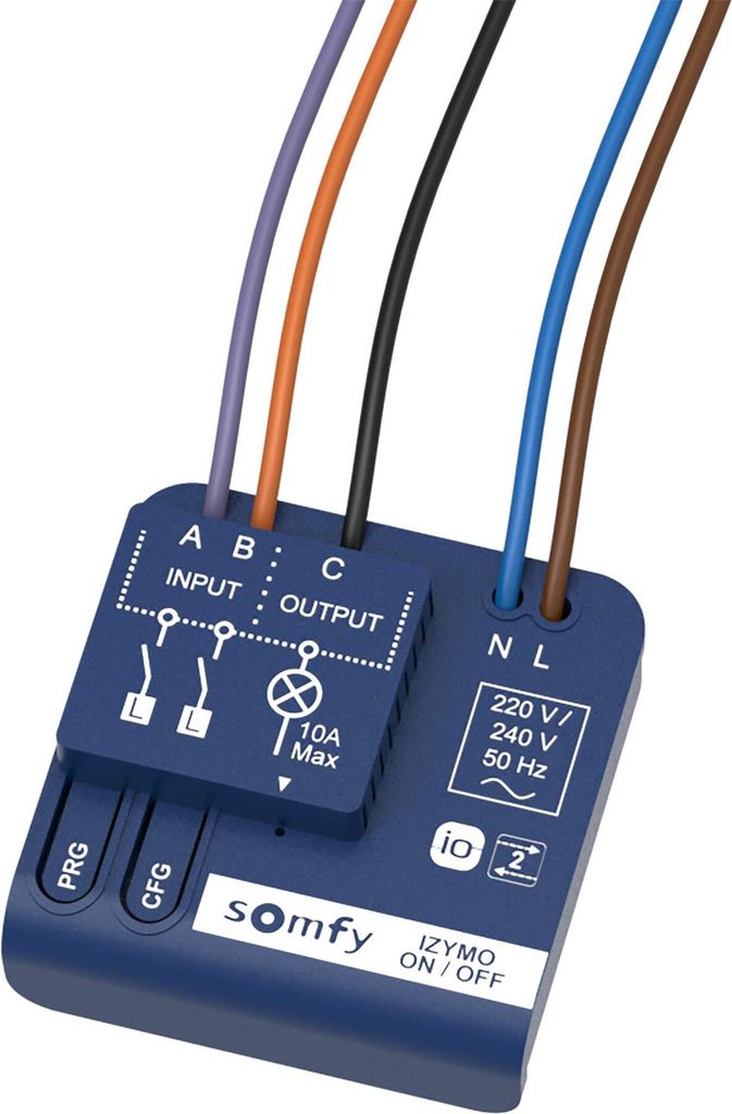 Somfy Unterputz-Empfänger Licht An/Aus io 1822649 Produktbild 