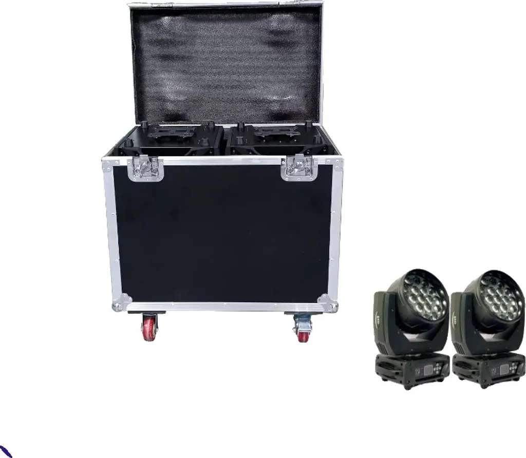 Lyre Wash 19X15W RGBW Anti-Choc avec Zoom Pro pour Show Lumineux Net