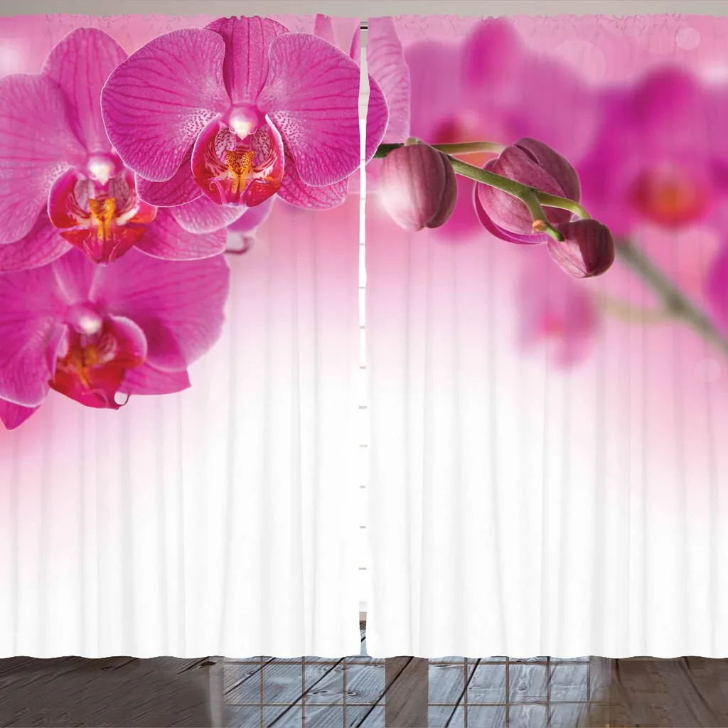 Tenda Doccia 280x225 ARANDE Orchidee - Arredo Bagno Botanico Moderno