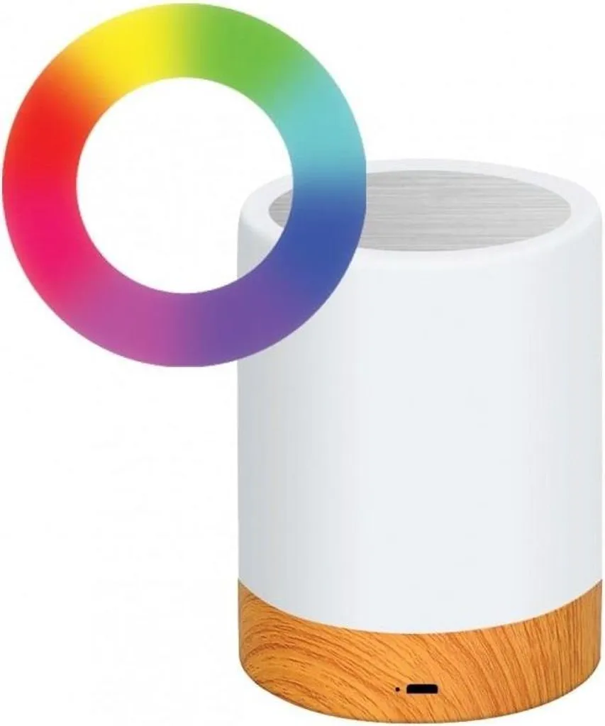Lampe RGB portable Techly à commande tactile et batterie longue durée