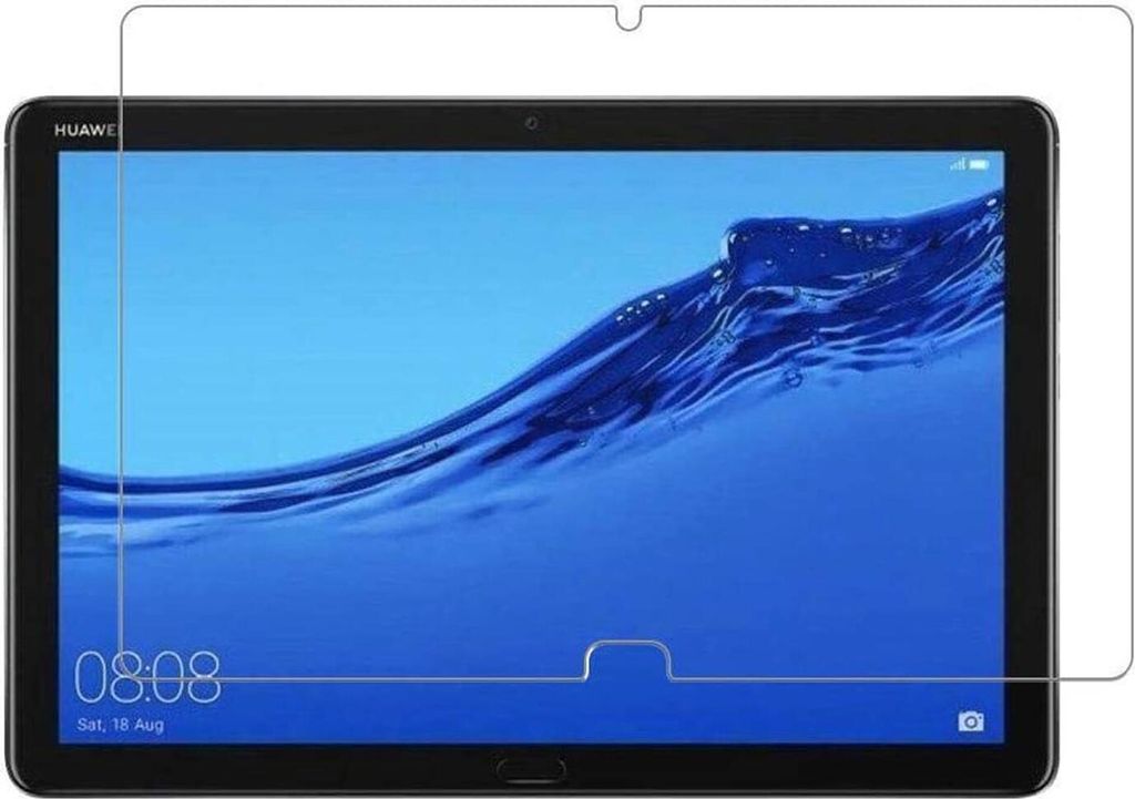 Conie Tablet Glasfolie für Huawei MediaPad M5 Lite Displayschutz Panzer Folie Premium Glas Schutzfolie Set Blasenfrei