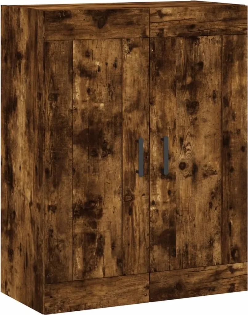 Mobile Pensile Classico in Rovere Fumé 90cm - Qualità Legno Vero